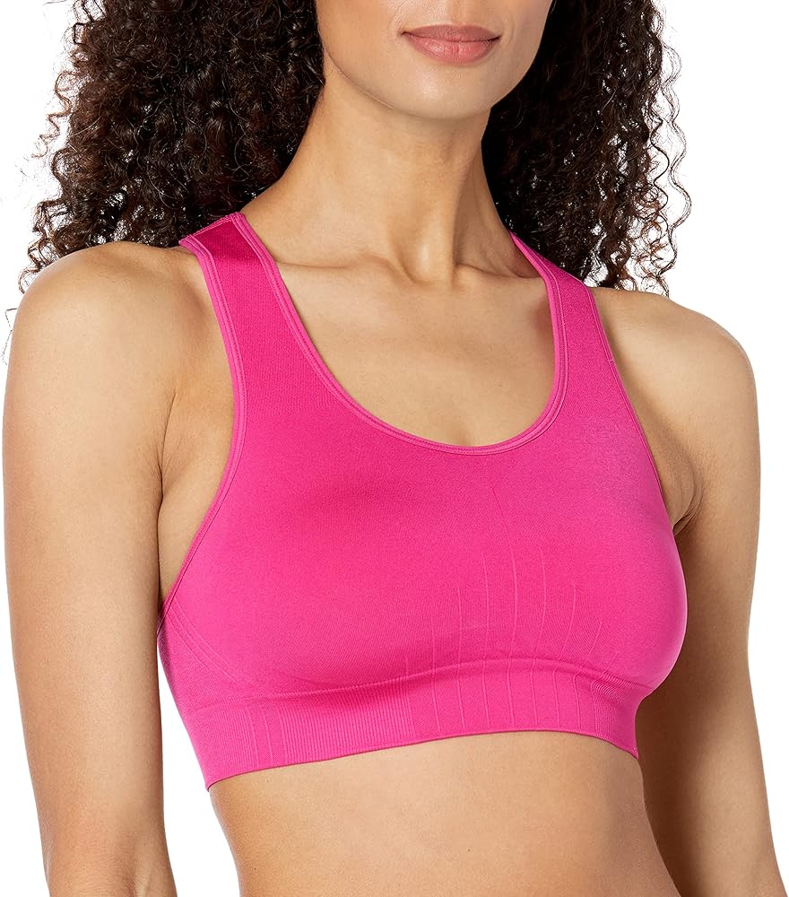 Champion, Infinity, Moderate Support Racerback Sports Bra for Women, Fantastic Fuchsia, Small