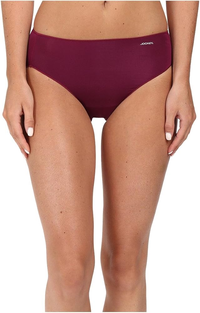 Jockey Womens No Panty Line Promise Tactel Bikini Imperial Plum 6 (LG)