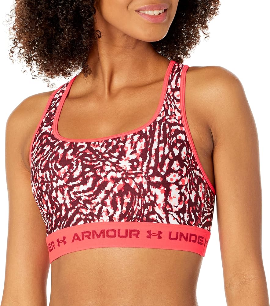 Under Armour Women's Crossback Mid Printed Bra