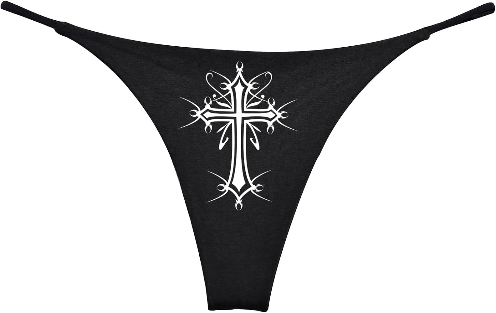 Southern Sisters Goth Celtic Cross Thong Women's (Pack Of 1)