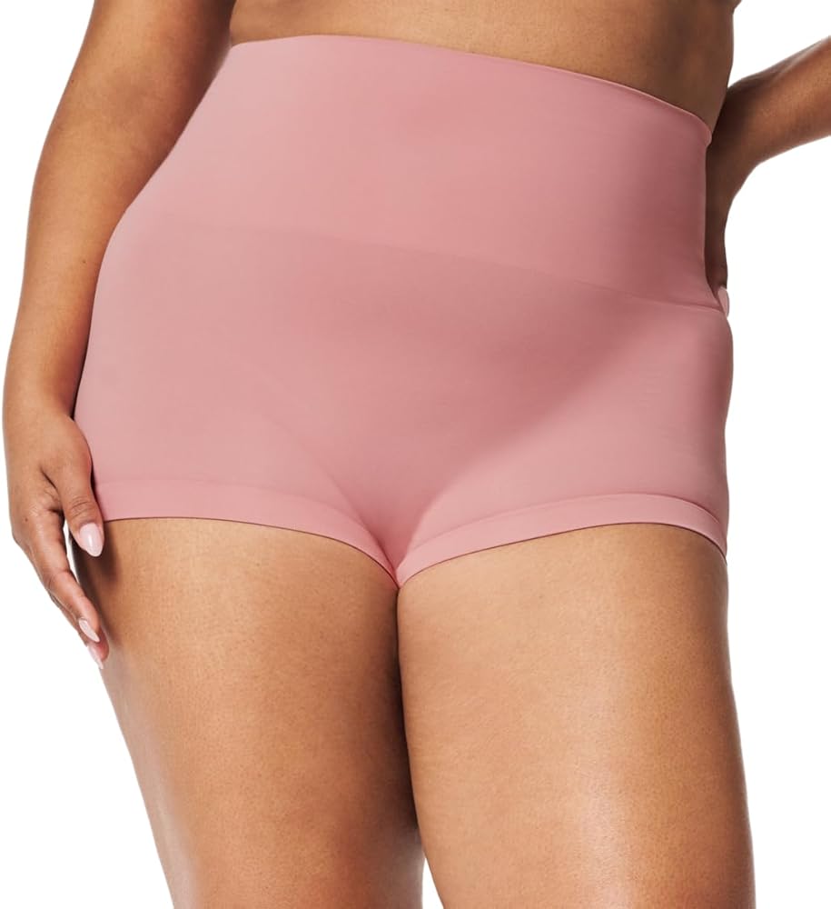 SPANX EcoCare Seamless Shaping Boyshort - Sculpting Compression - Women's Shapewear Underwear - Recycled Nylon Fabric Blend