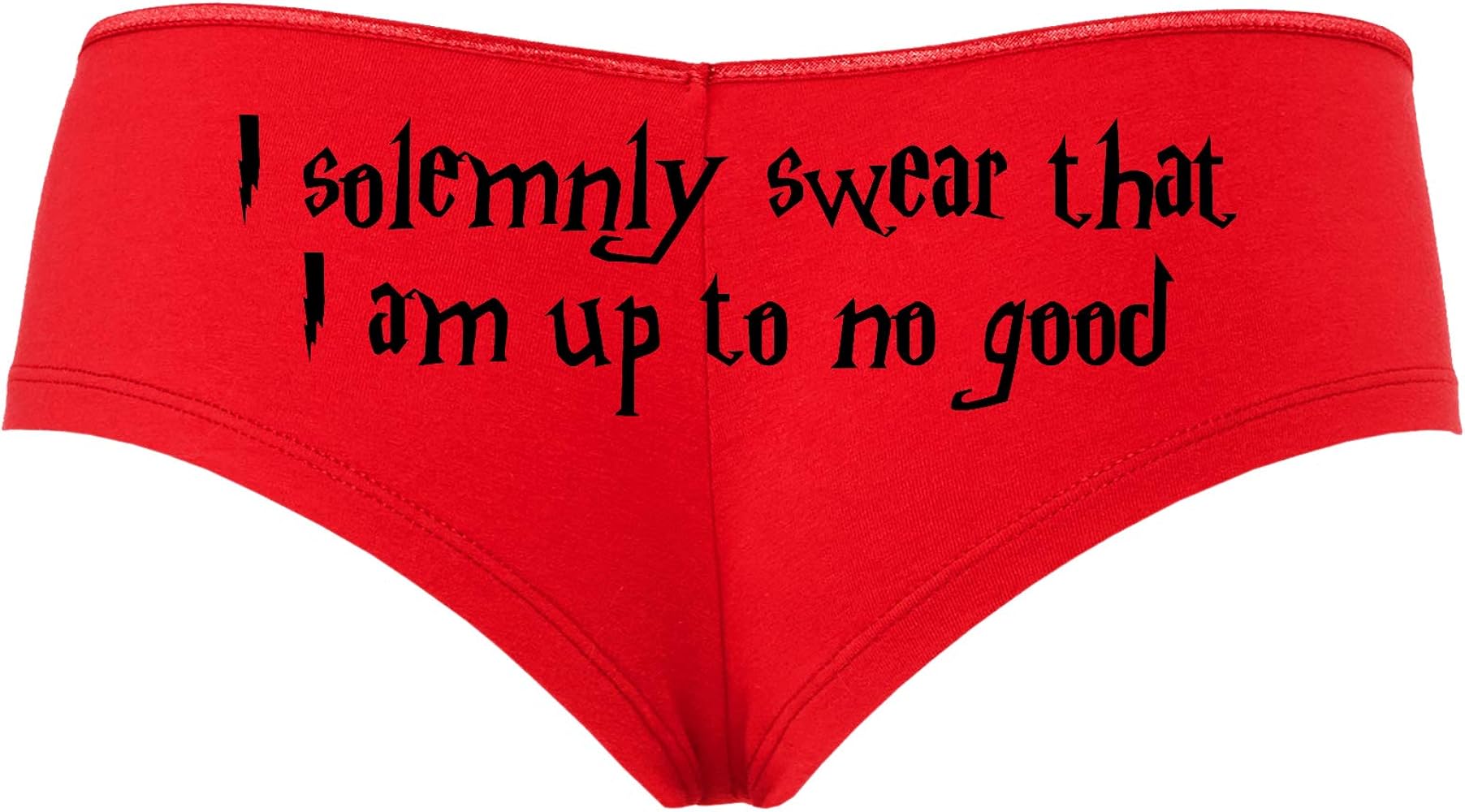 I Solemnly Swear That I Am up to No Good Red Boyshort Panties