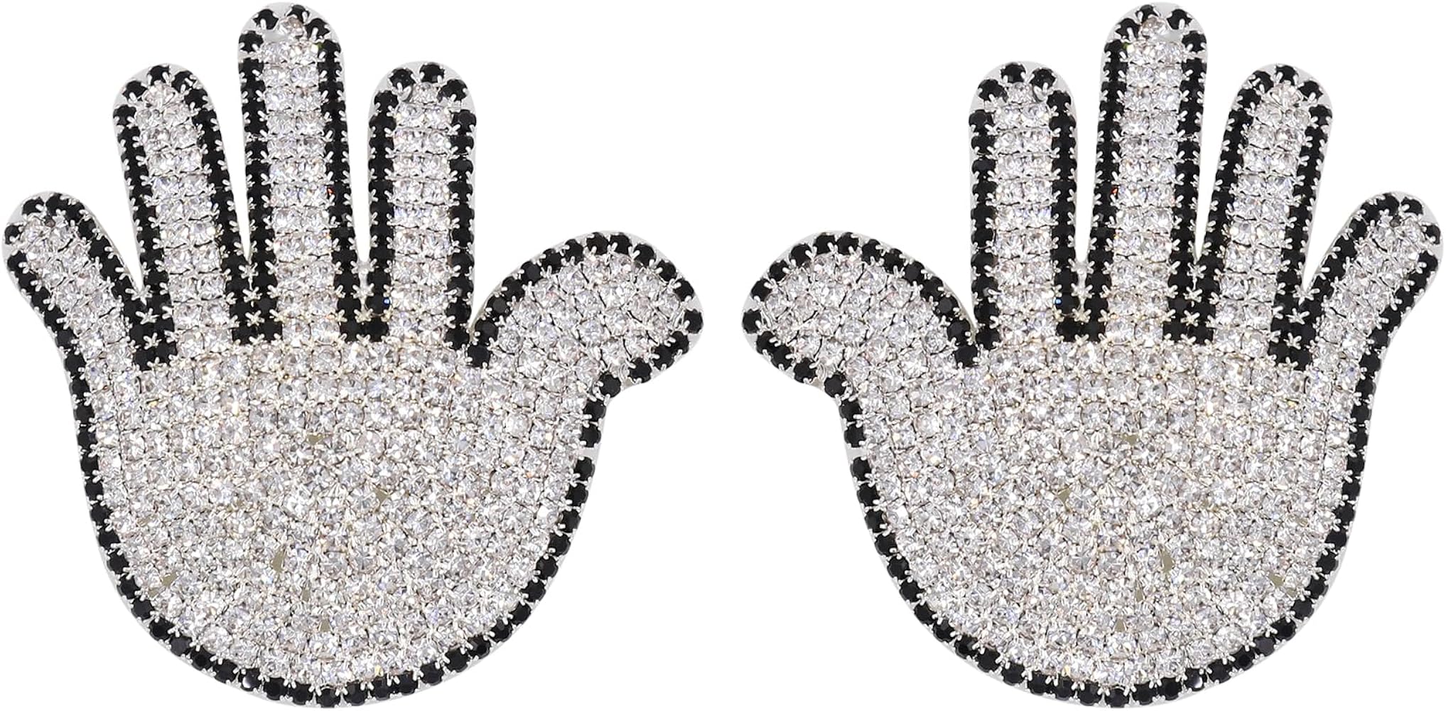 2 Pairs Sparkle Rhinestone Sexy Nipple Cover with Metal Chain Reusable Self-Adhesive Breast Pasties for Women