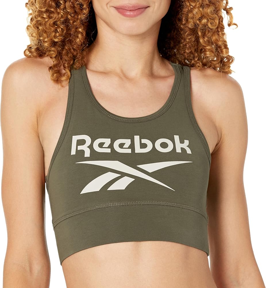 Reebok Women's Identity Big Logo Cotton Bralette