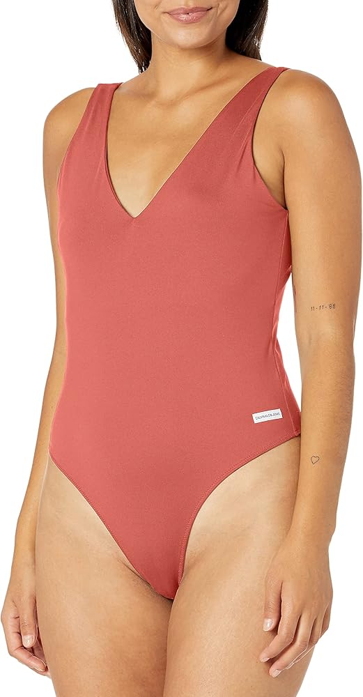 Calvin Klein Jeans Women's V-neck Tank Bodysuit