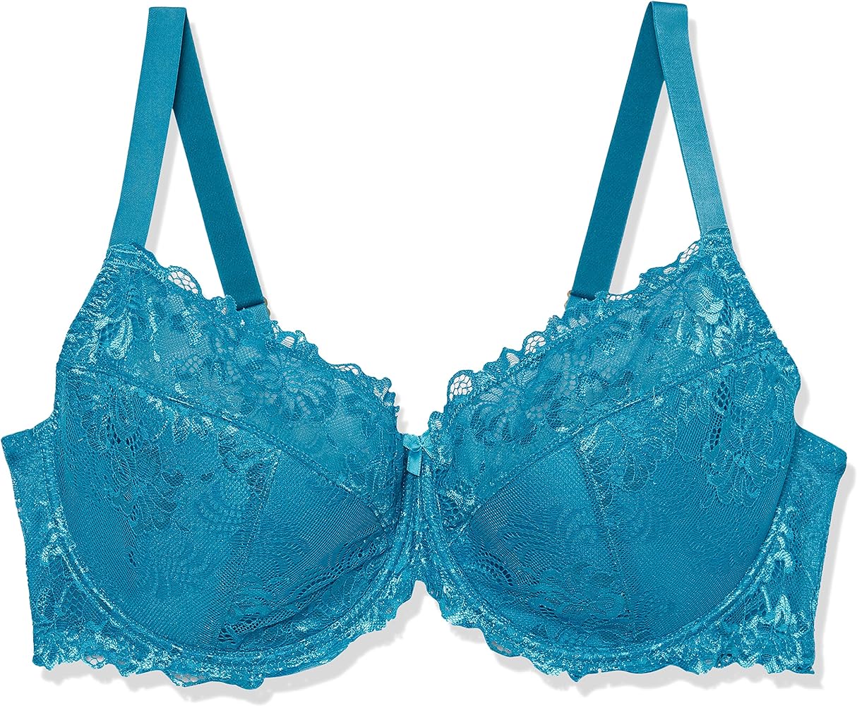 City Chic Plus Size Cosette LACE Demi Bra in Emerald, Size 20D