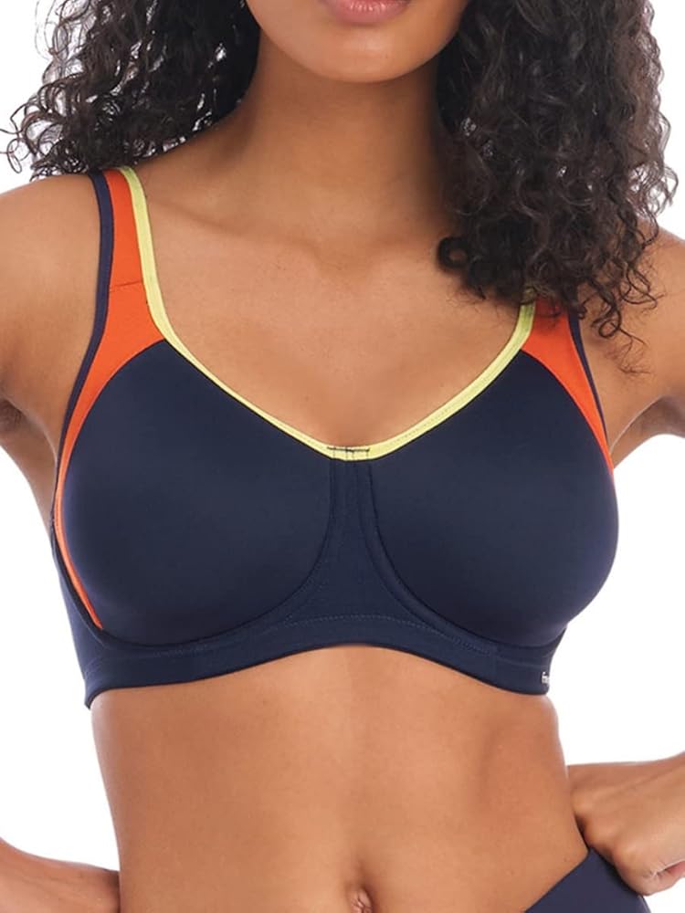 Freya Women's Sonic Underwire Spacer Molded Sports Bra, Navy Spice, 30DD