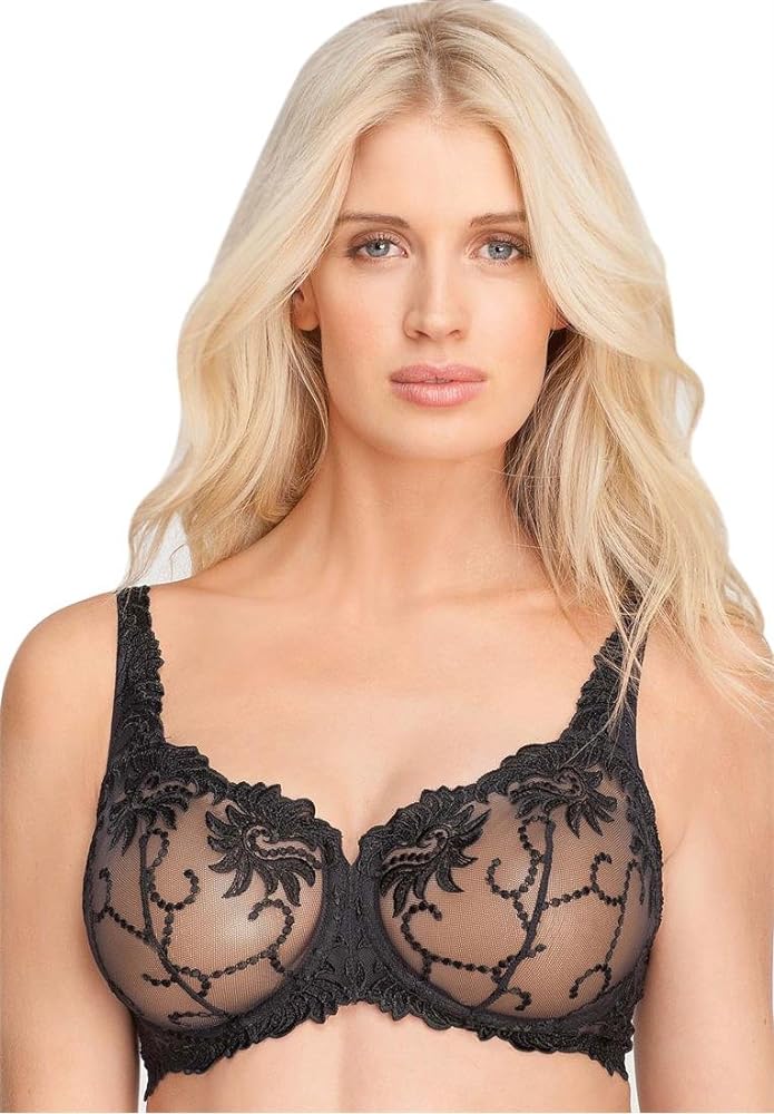 Lunaire Sevilla Scroll Embroidered Semi Demi Underwire Bra