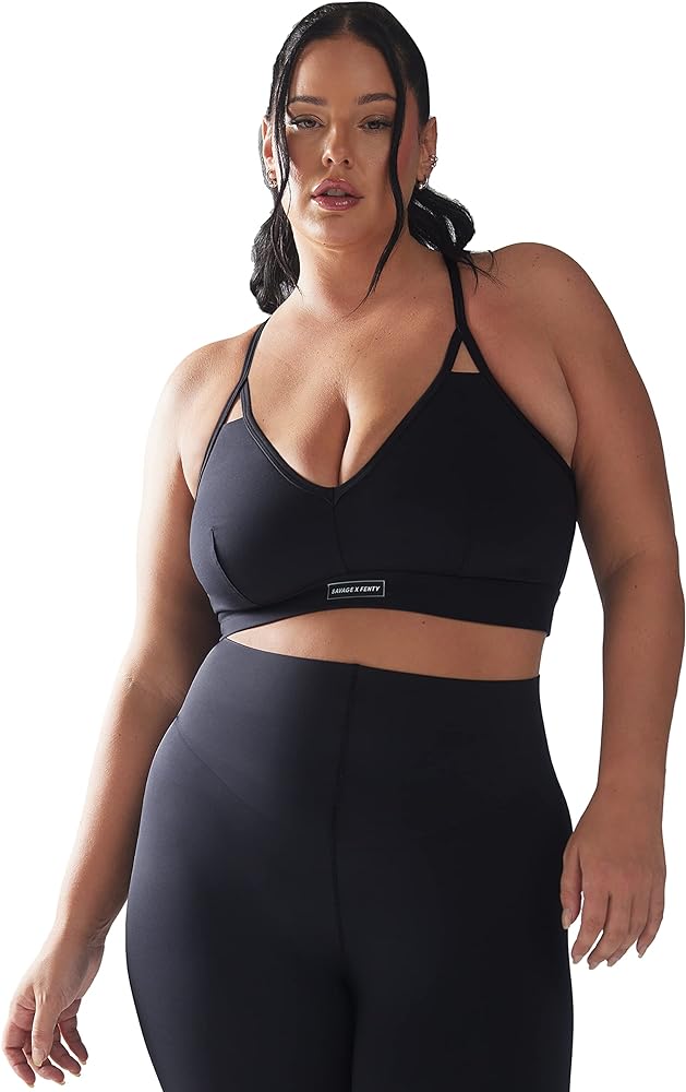 Savage x Fenty Womens Spotlight Low-Impact Sports Bra