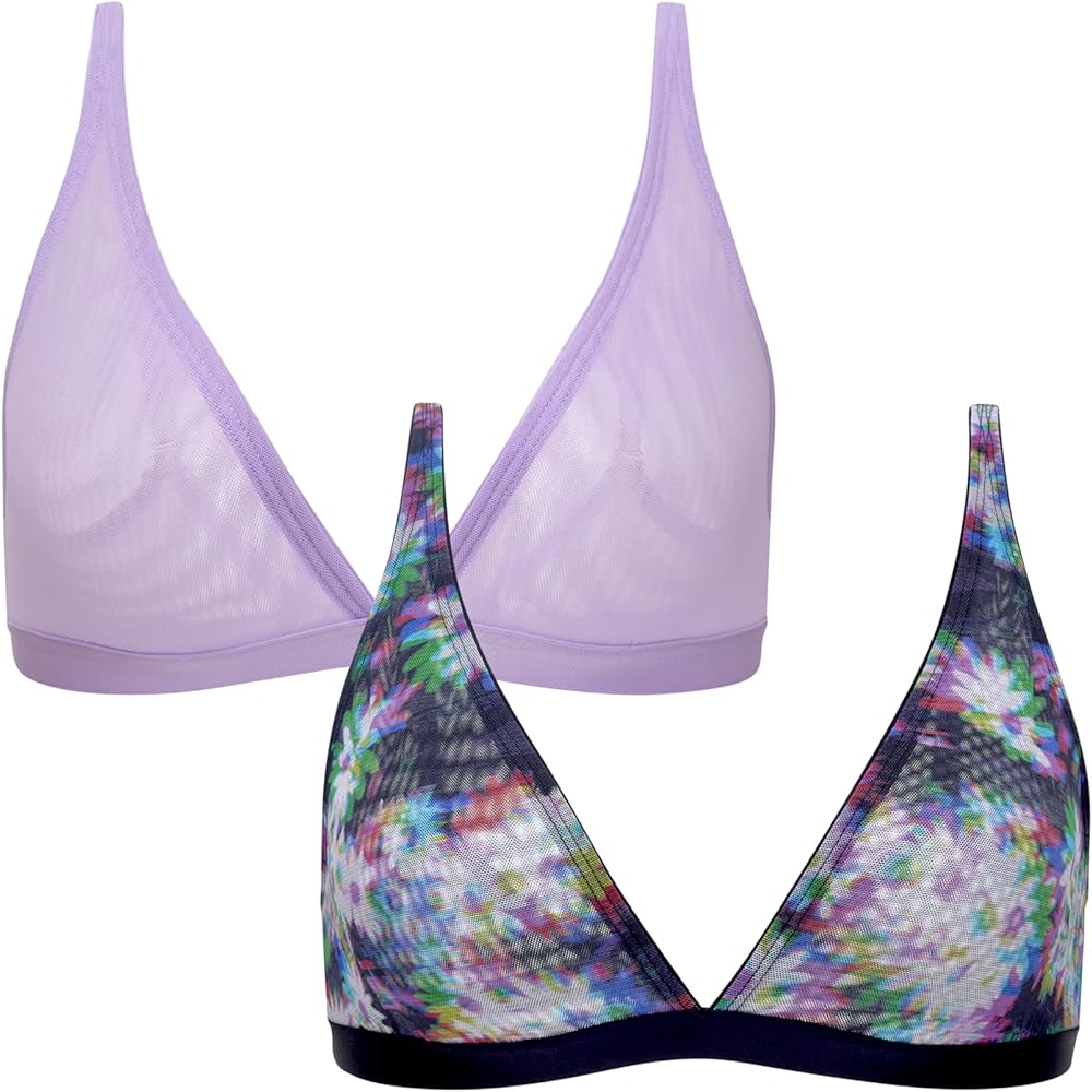 Parade Women's Silky Mesh Plunge Bralette: Available in Multi Packs