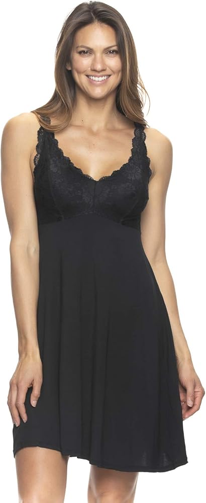 Felina Micro Modal Chemise - Summer Dress, Nightgown for Ladies, Mini Dress