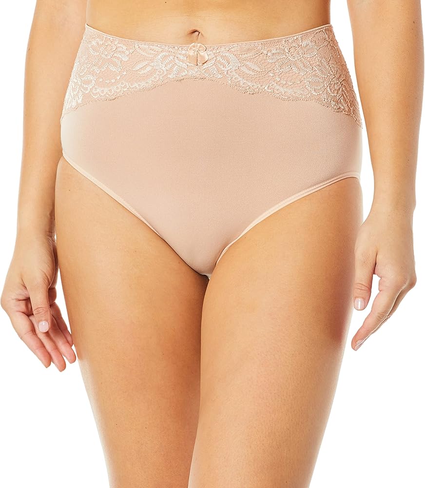 Rhonda Shear Women's Seamless Brief W/Lace Inset