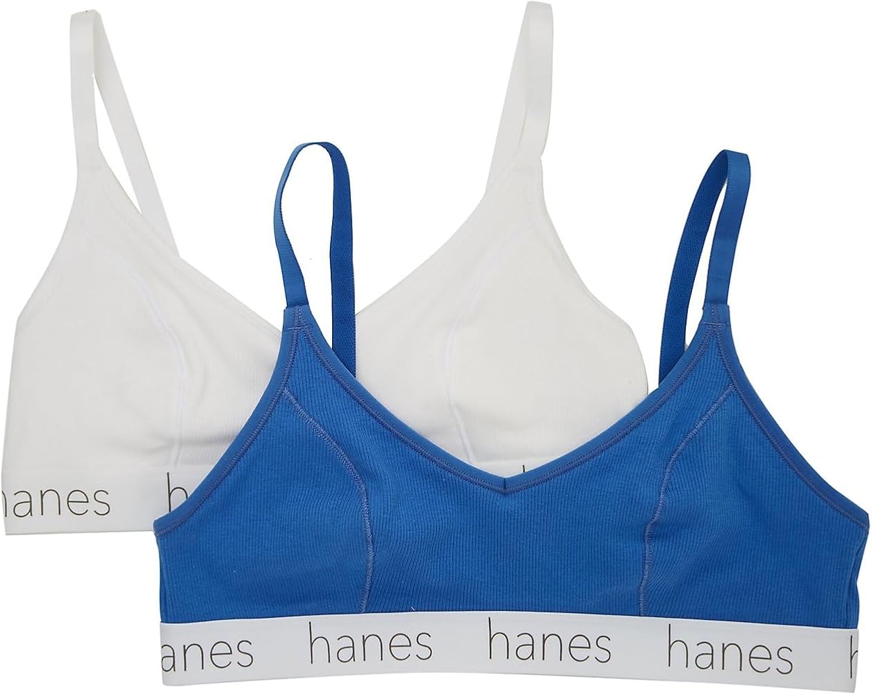 Hanes Women's DHO101 Triangle Bralette - 2 pack