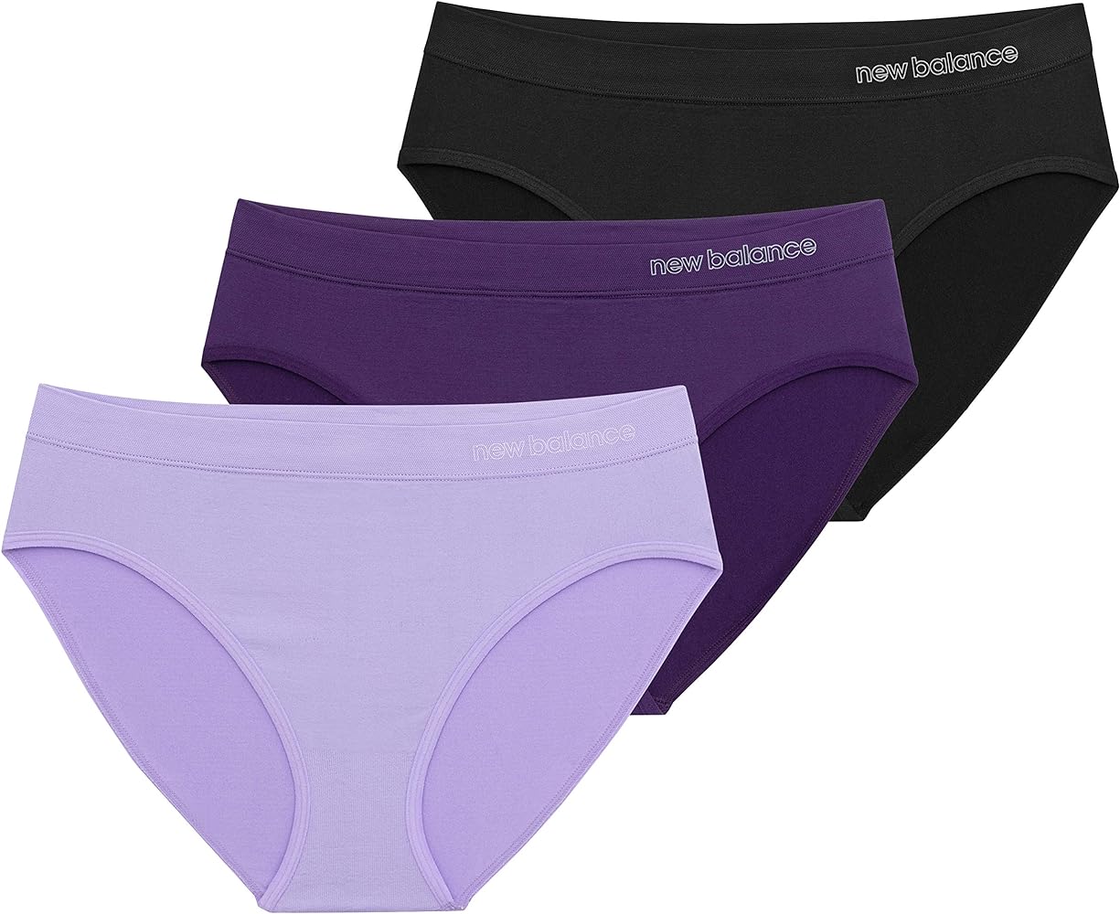 New Balance womens Ultra Comfort Performance Seamless Hipsters Underwear (3 Pack)