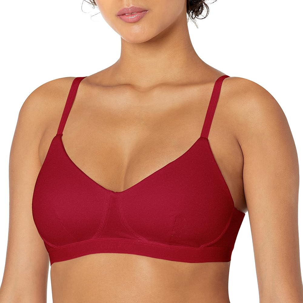 Calvin Klein womens Pure Ribbed Lightly Lined Bralette