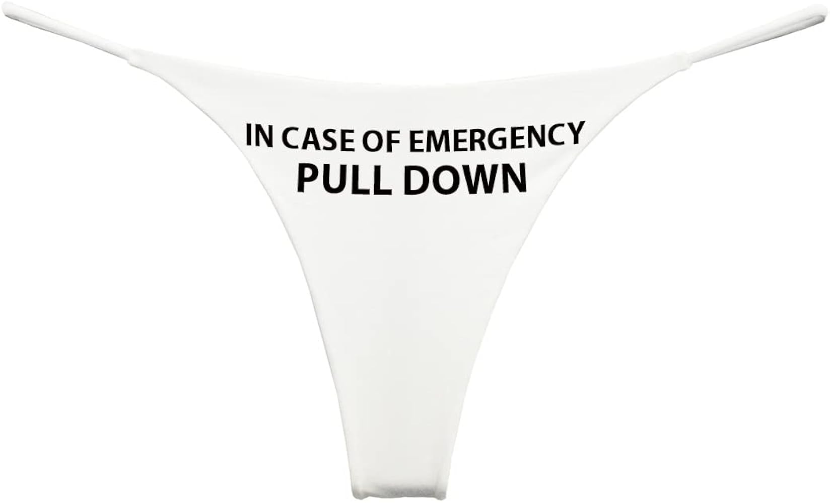 Southern Sisters In Case of Emergency Pull Down Funny G String Thong