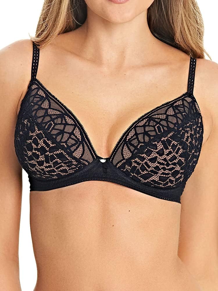 Freya Women's Soiree Lace Padded Plunge Underwire Bra