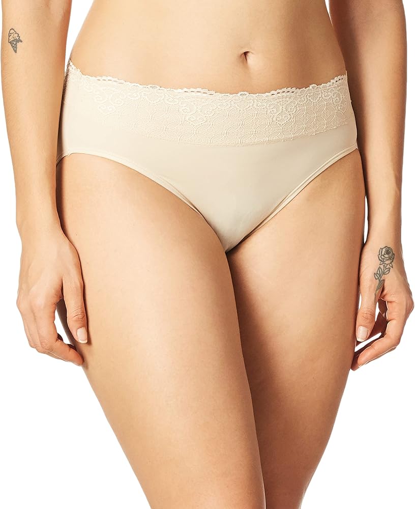 Bali Women's Hi-Cut Panties, High-Waisted Smoothing Panty, High-Cut Brief Underwear