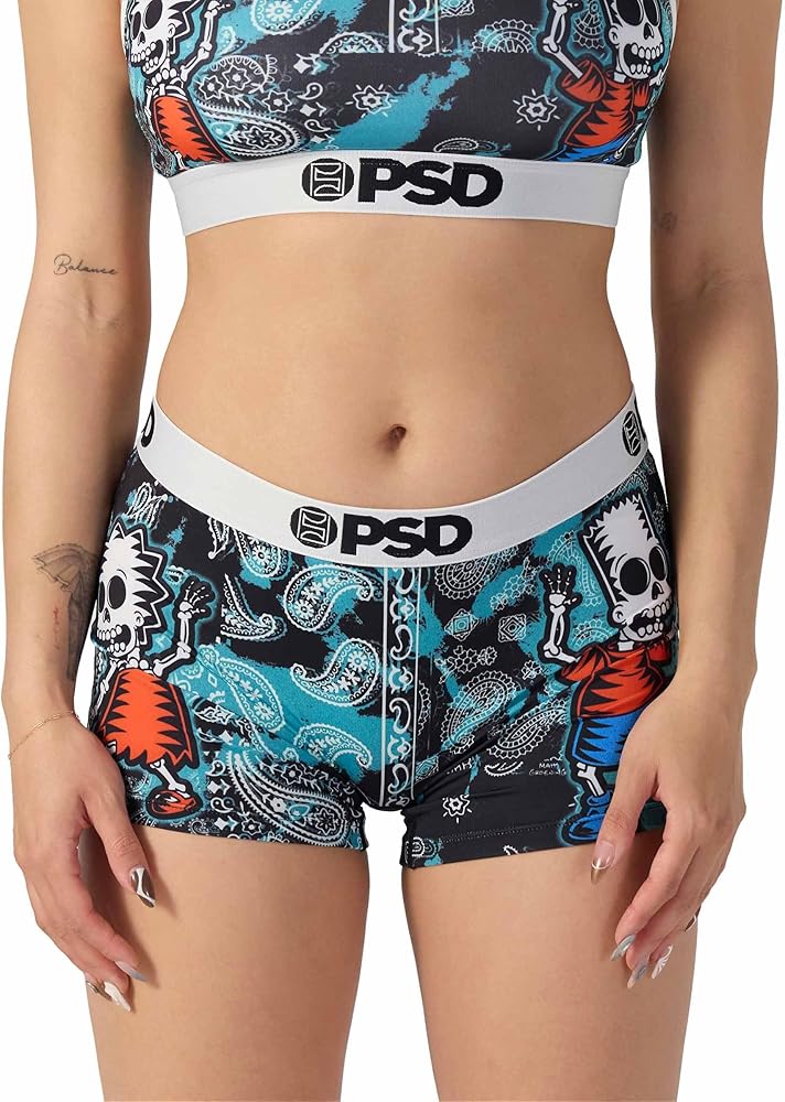 PSD Women's D'oh Of The Dead Boy Shorts, Multi, M