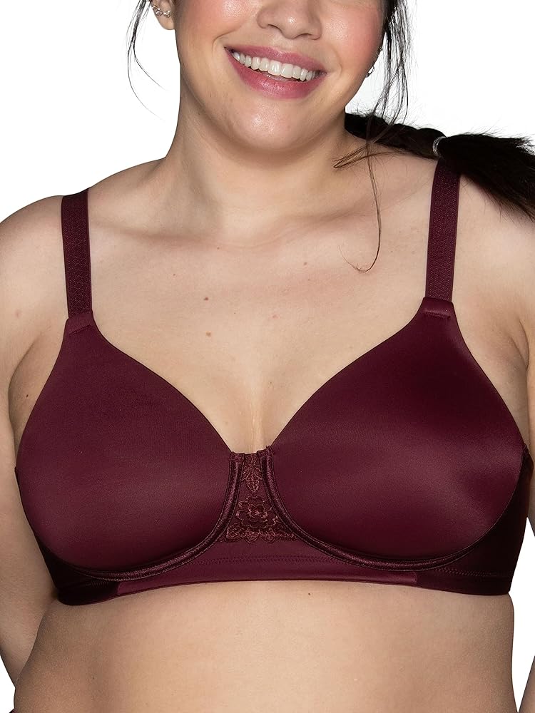 Vanity Fair Women's Beauty Back Full Figure Wirefree Bra (71380 Fashion Colors), Flushed Fig, 40D