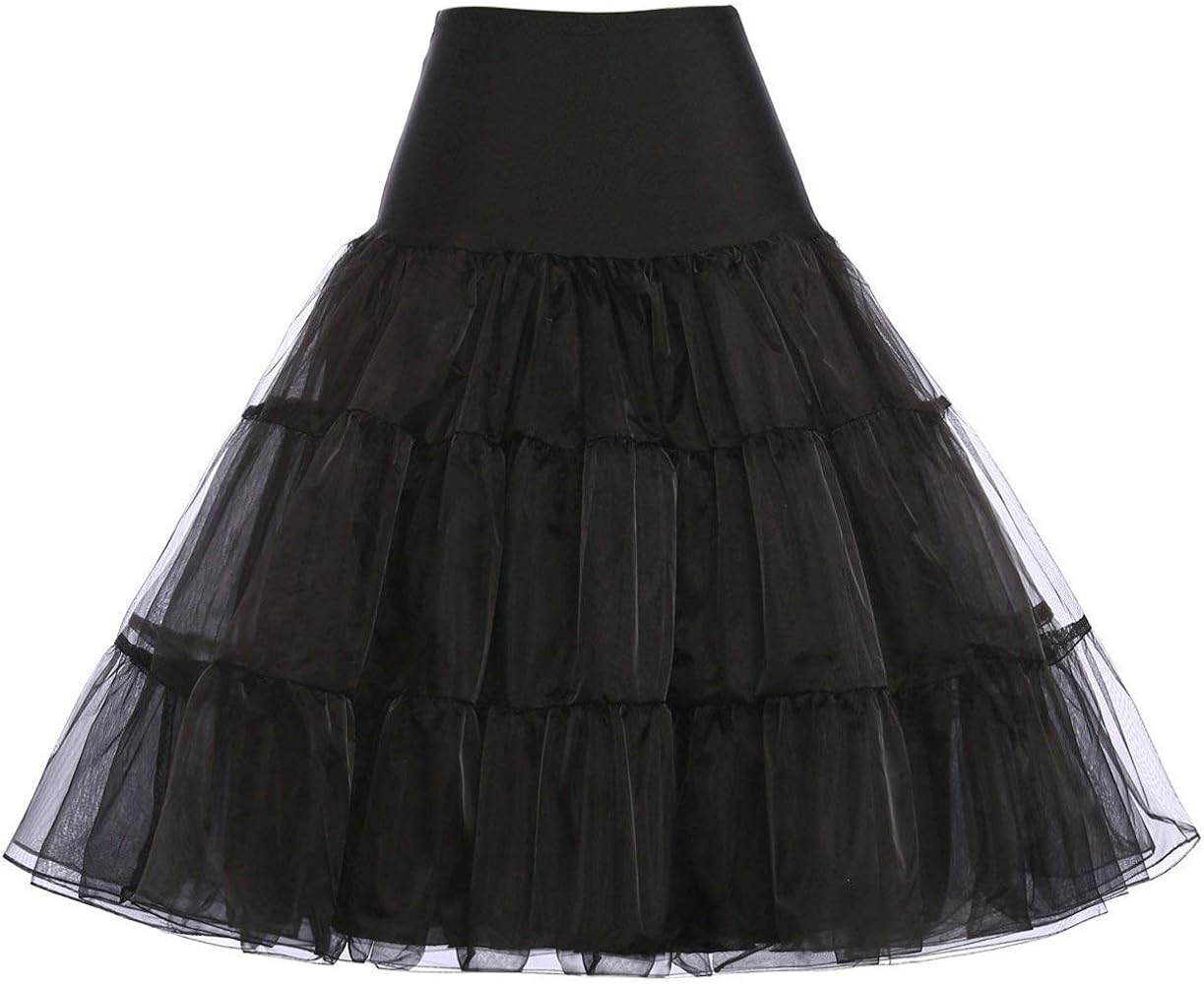 GRACE KARIN Women's 50s Petticoat Skirts Tutu Crinoline Slips Underskirts CL008922