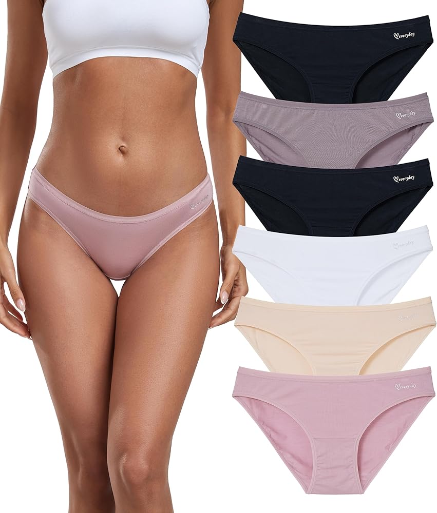 Modal Underwear Women Supersoft Bikini Panties for Women Pack Comfort Ladies Underpants Moisture Wicking Undies