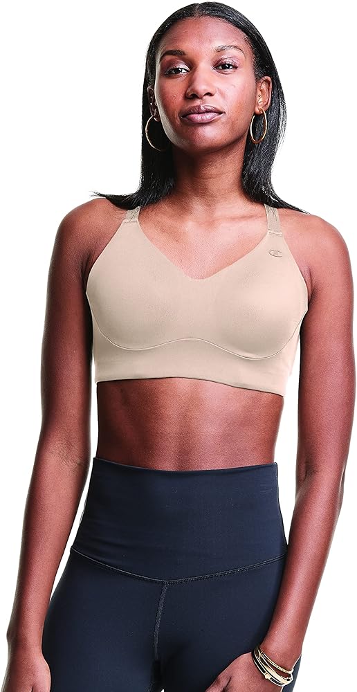 Champion womens Racerback Sports Bra,moisture-wicking Athletic Sports Bra With Adjustable Straps