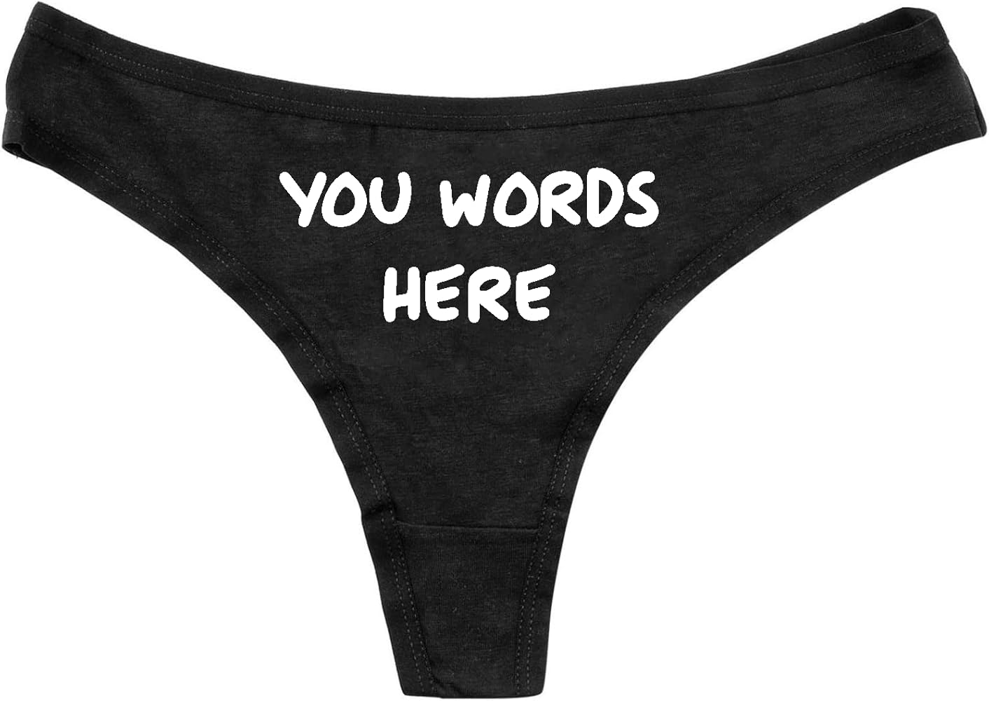 Custom Personalized Thong, With Your Words Custom Thong,Customized Thong Lingerie