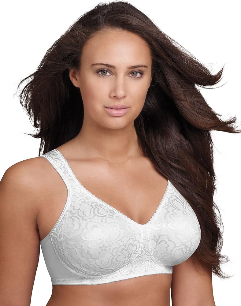 PLAYTEX Womens 18 Hour Ultimate Lift and Support Wirefree Bra White