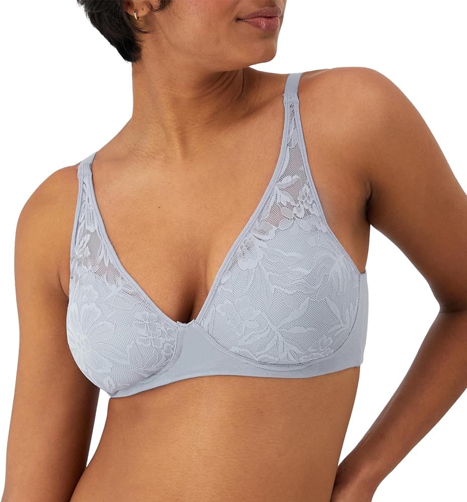 Bali Women's Breathe Modal T-Shirt Bra, Breathable Wireless Bra, Full-Coverage Convertible Bra