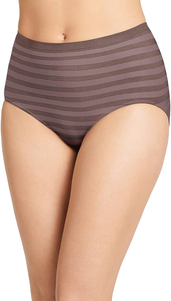 Jockey Women's Underwear Matte & Shine Seamfree Full Rise Brief