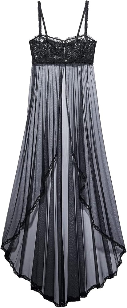 Savage X Fenty Women's Romantic Corded Lace & Tulle Maxi Slip