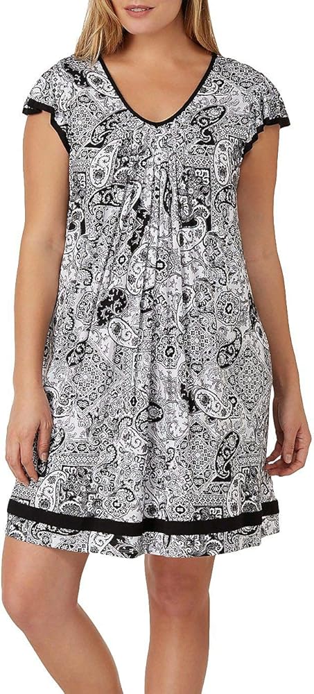 ELLEN TRACY Women's 9015331 Plus Yours To Love Short Sleeve Chemise