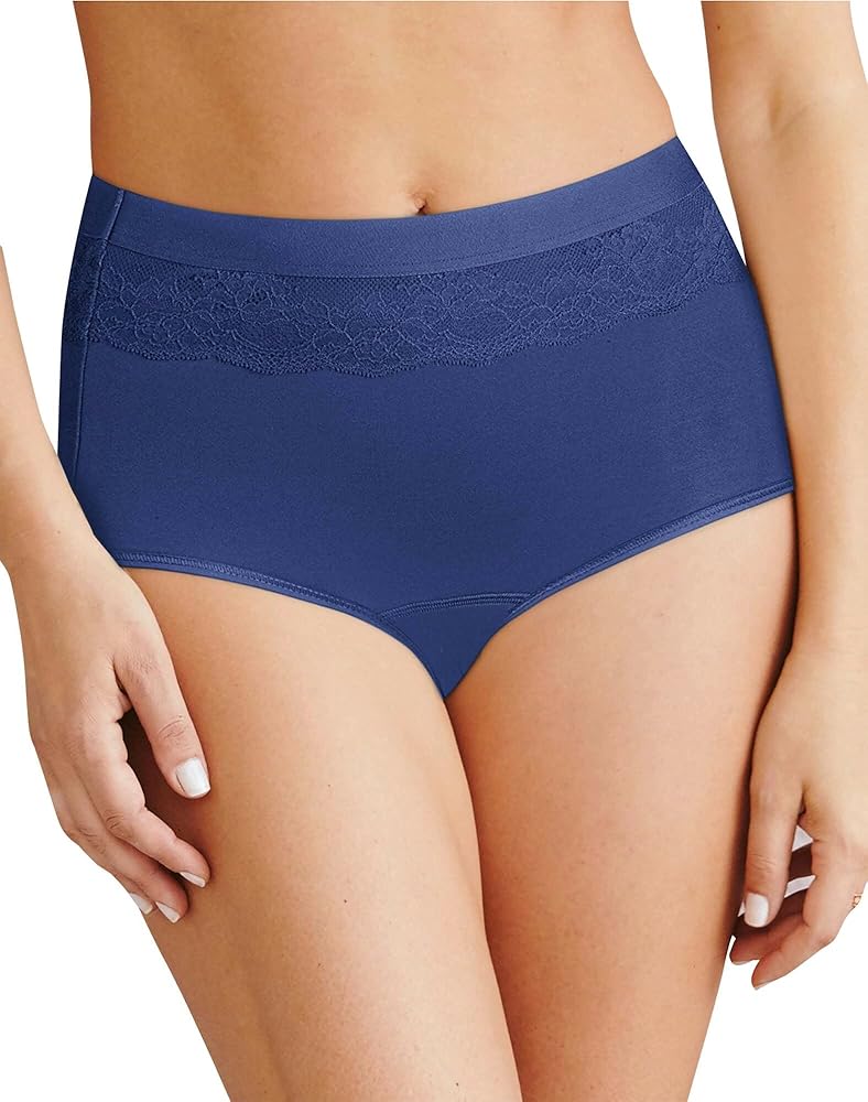 Bali Women's Beautifully Confident Light Leak Protection Panty, DFLLB1, In the Navy, 9