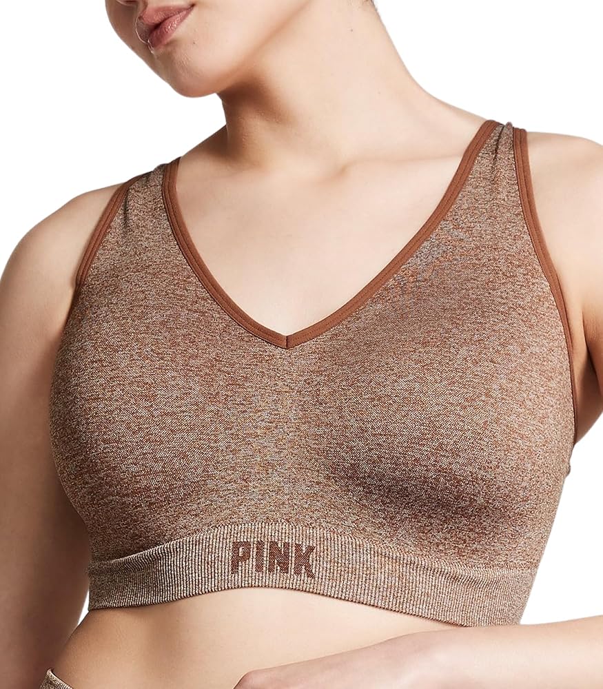 Victoria's Secret Pink Seamless Air Sports Bra, Medium Impact Sports Bras for Women (XS-XXL)