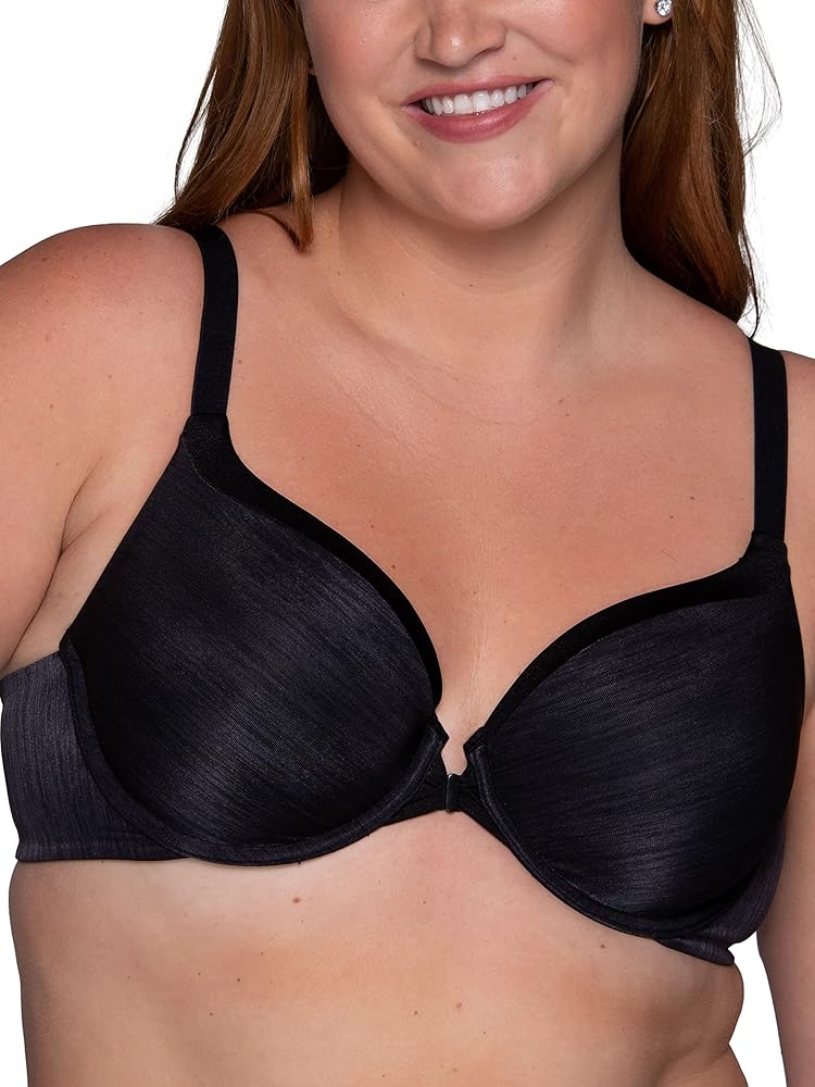 Vanity Fair womens Full Figure Front Closure Bra, Beauty Back Smoothing, Lightly Lined Cups Up to Ddd