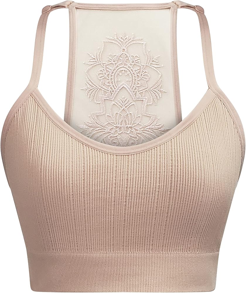 Women's Plus Size Tattoo Mesh Bralette