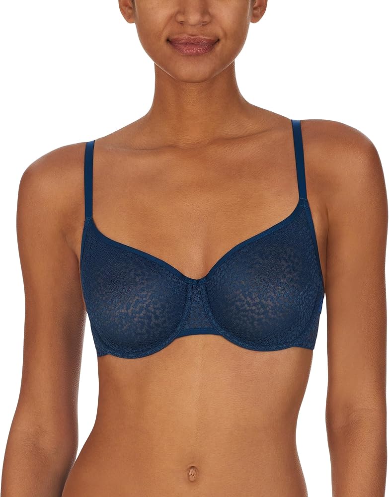 DKNY Women's Modern Lace Unlined Demi Bra, Sage Dark, 32A