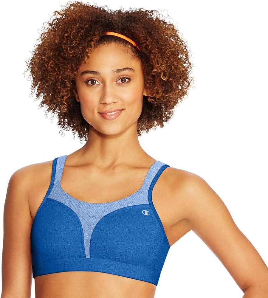 Champion Women's Sports Bra, Spot Comfort, Maximum Support, High-impact Sports Bra for Women