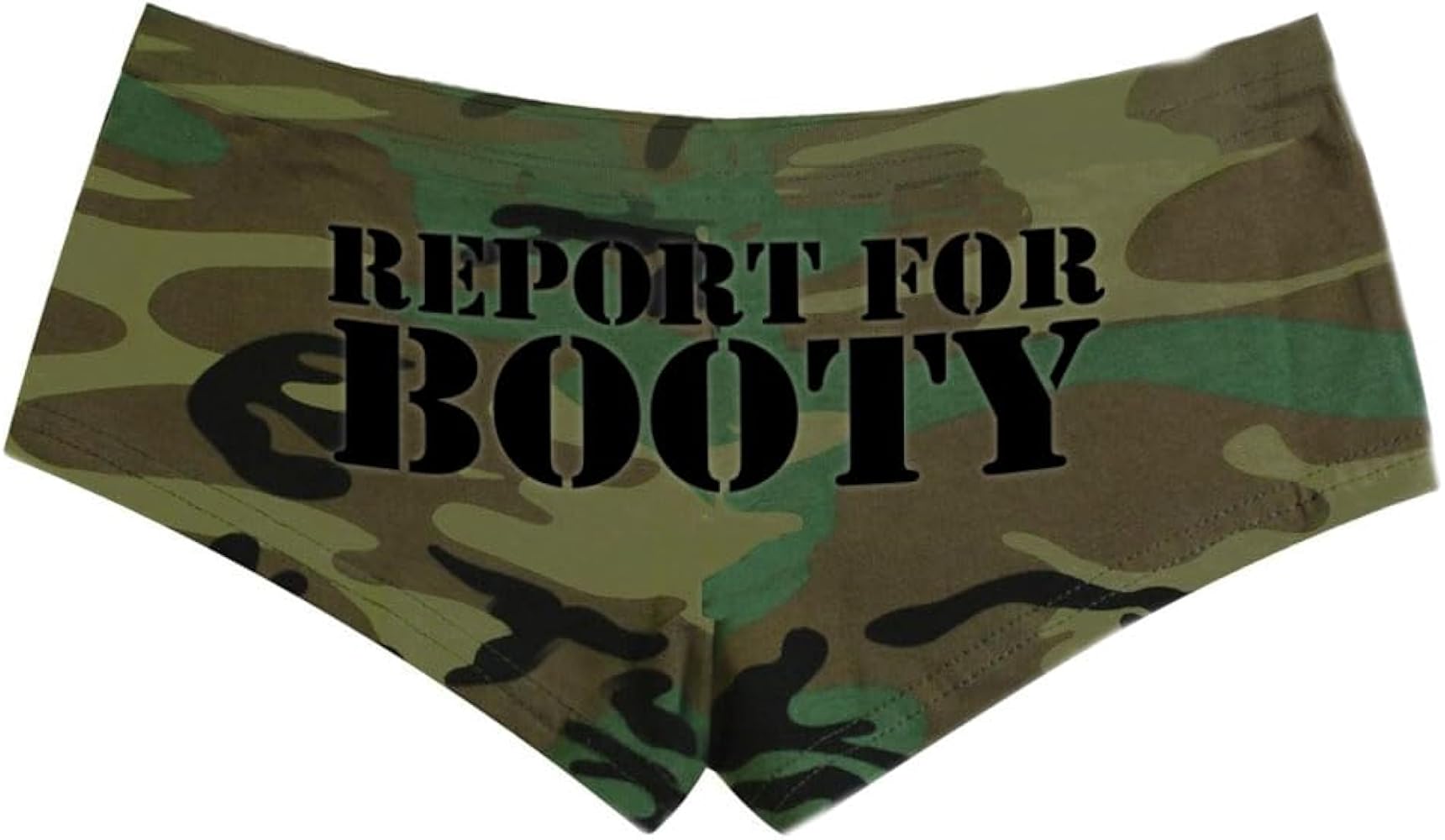 Southern Sisters Report for Duty Army Camo Women's Boyshort Panty (pack of 1)