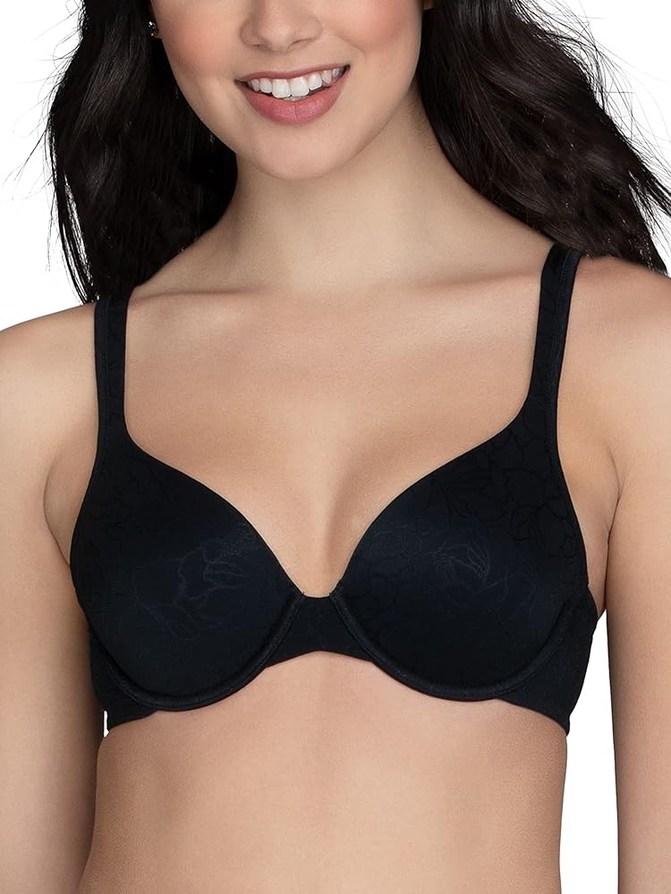 Vanity Fair Women's Perfect T-Shirt Bra, Body Shine Full Coverage, Lightly Lined Cups up to DD