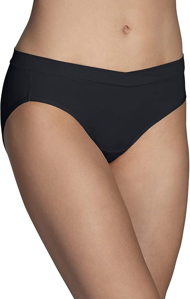 Vanity Fair Beyond Comfort Bikini, 6/M, Black