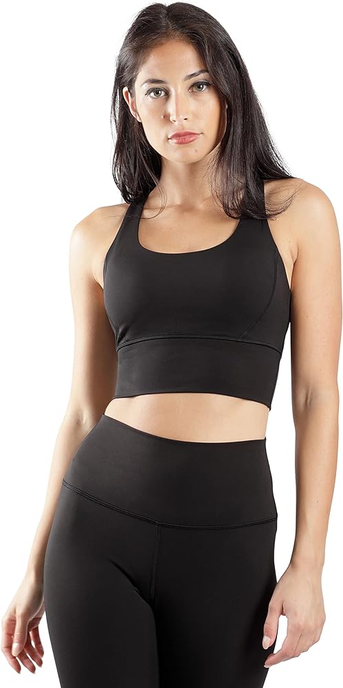 90 Degree By Reflex Lux Moisture Wicking Sports Bra