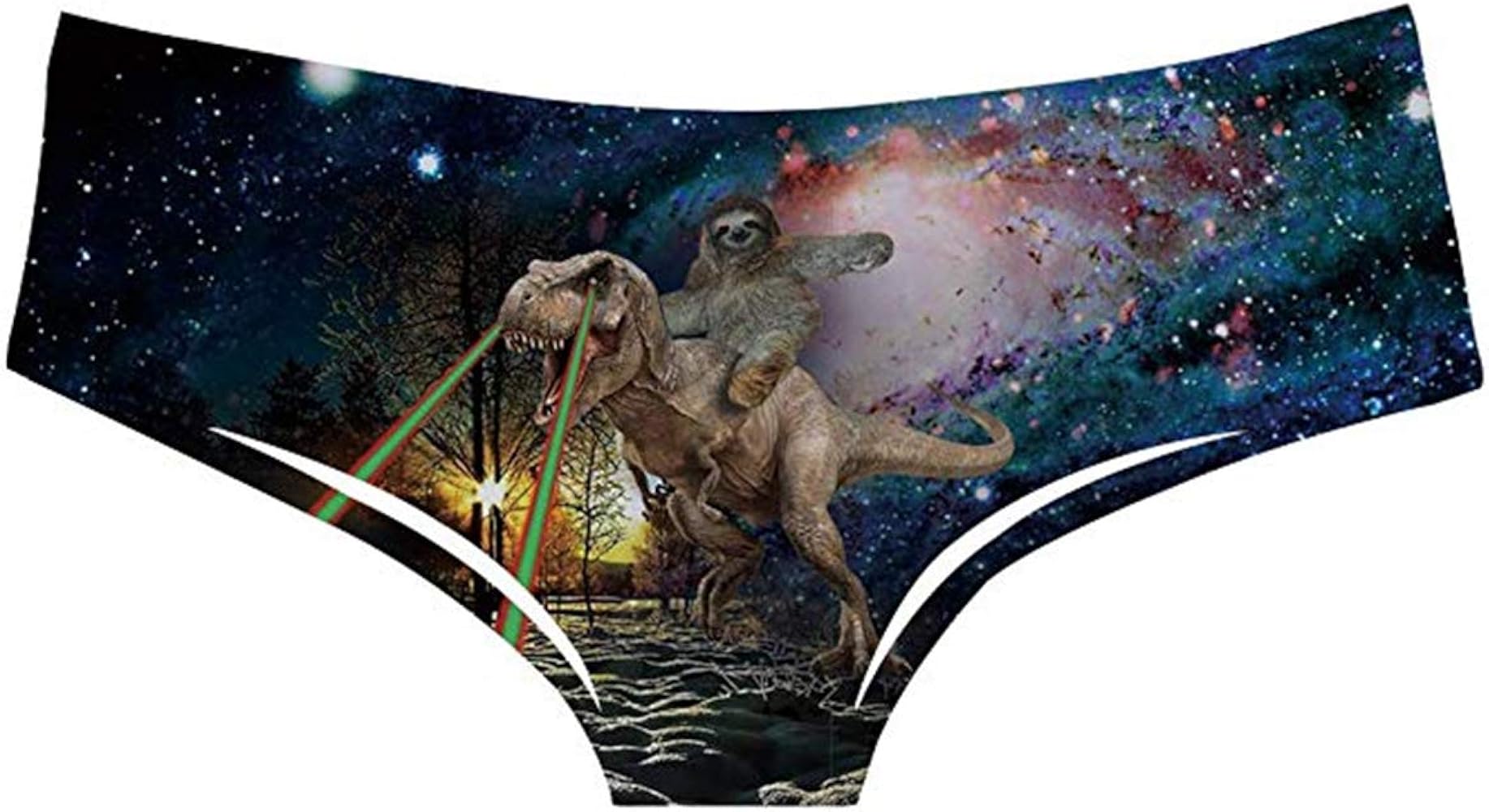 Women's fashion sexy sleep and casual buttocks underwear panties shorts 3D printed animal pattern stretch super curve embrace