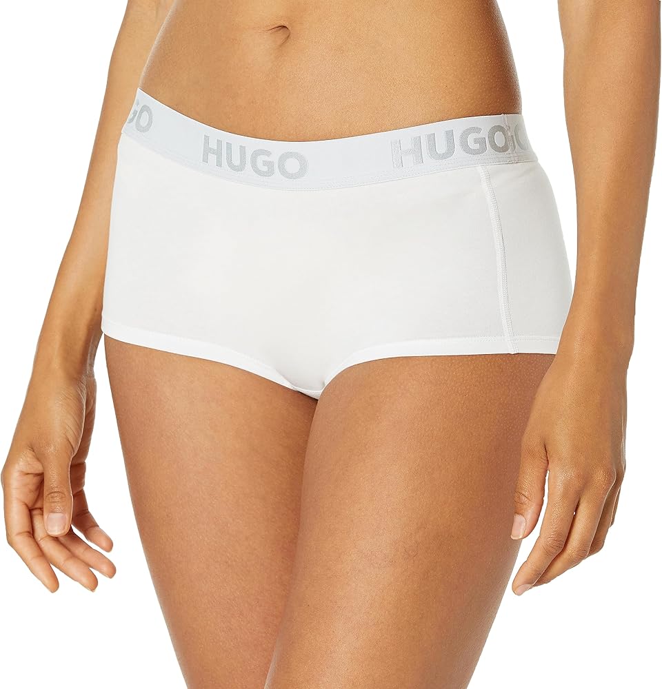 HUGO Women's Bold Logo Cotton Stretch Boyshorts