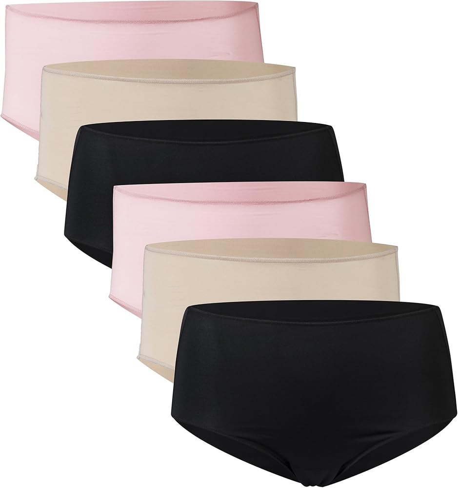 Gildan Womens Microfiber Brief Panties, 6 Pairs