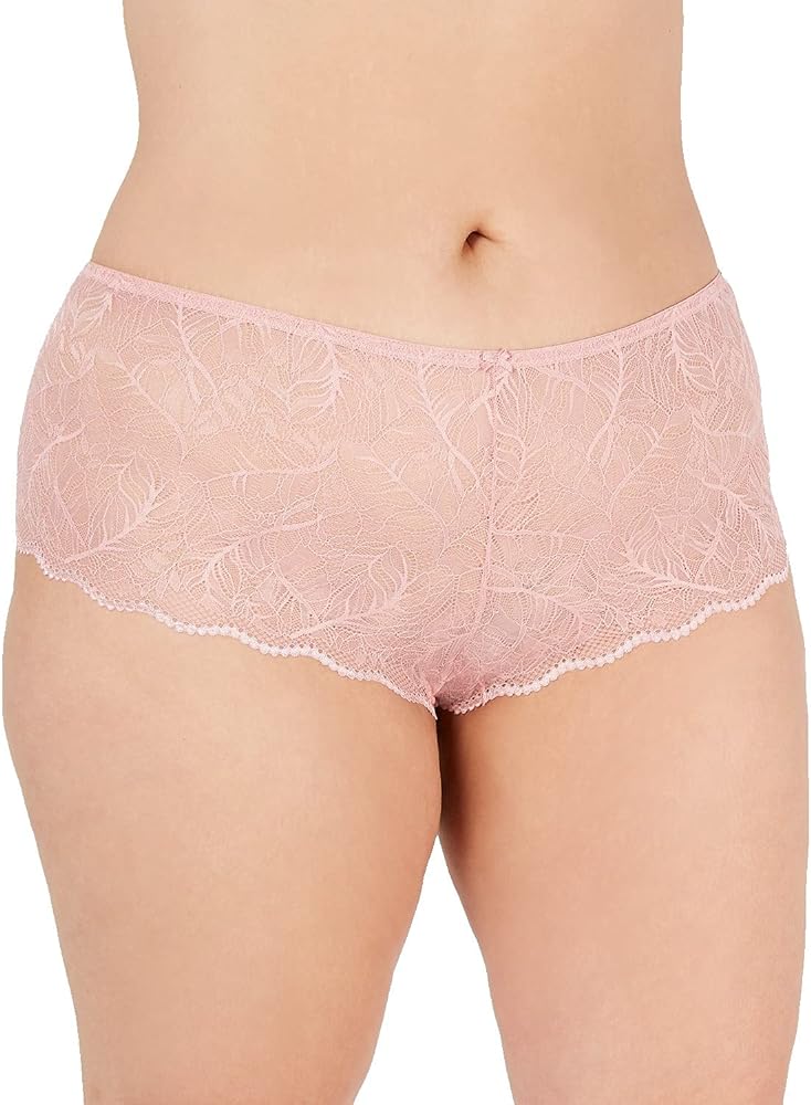 INC International Concepts Women's Lace Boyshort Panty Regular & Plus Sizes