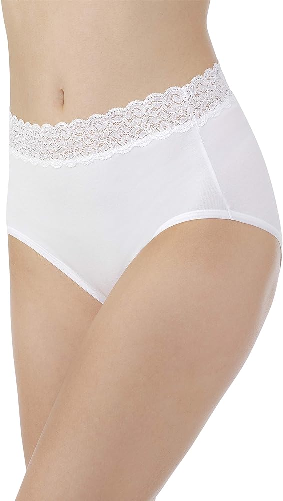 Vanity Fair Women's Flattering Lace Cotton Stretch Panties