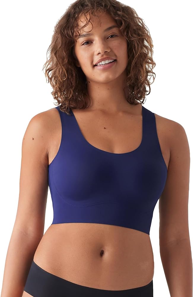 True & Co Body Lift Scoop Neck Bra Midnight Blue