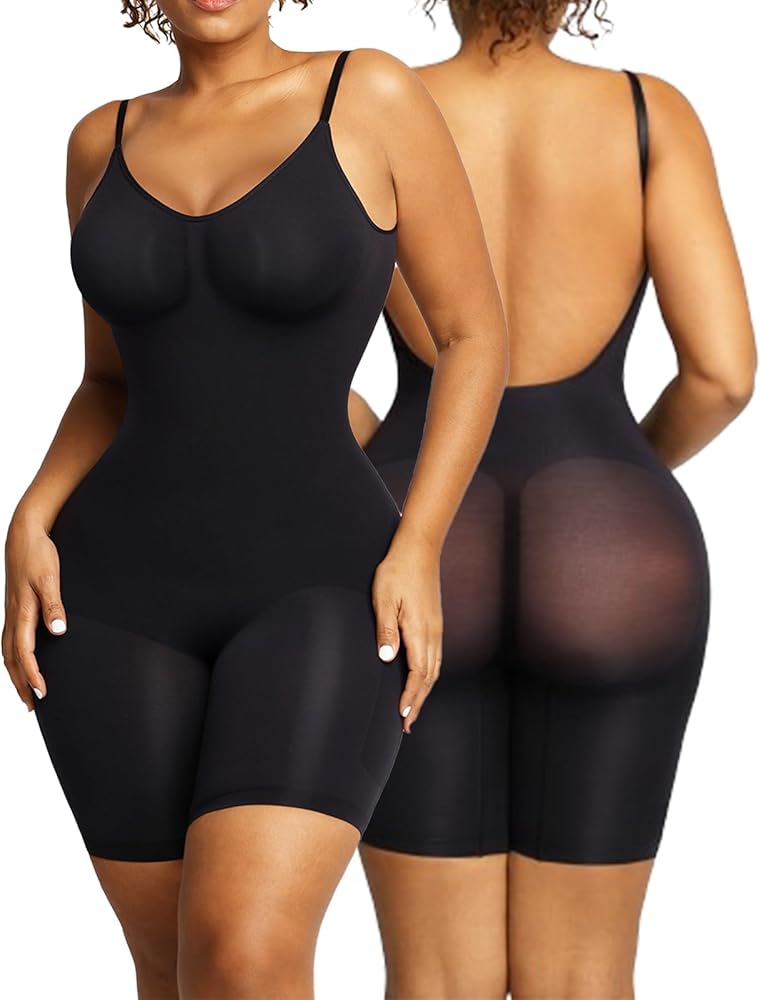 Popilush The Shapewear Bodysuit for Women Tummy Control Seamless Backless Body Shaper for Dresses